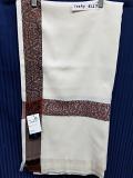Shawl Ivory Solid Ribbed Winter Wear Kashmiri Shawl Wrap #6127